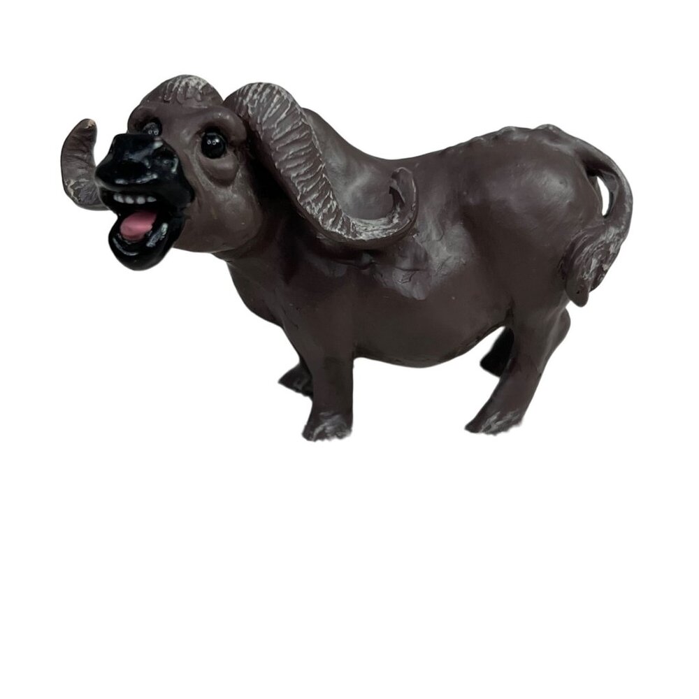 Pete Apsit Ram Buffalo Holy Herd Figurine Noahs Ark 3 inch Brown Resin